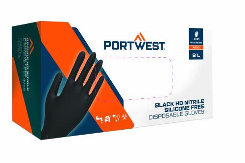 Portwest Portwest Orange HD Disposable Gloves, Style A930