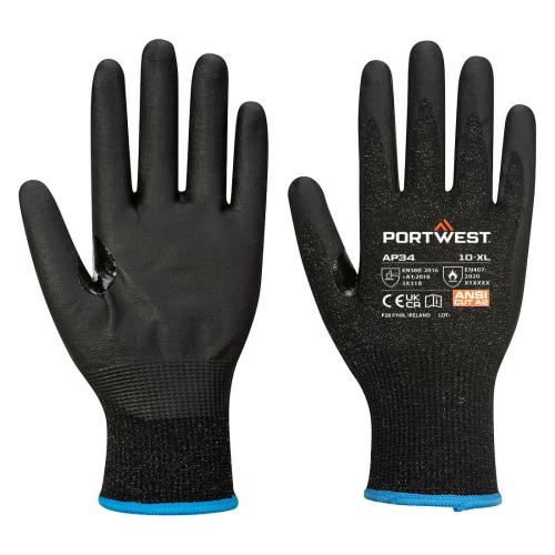 Portwest LR15 Nitrile Foam Touchscreen Glove A2 (PK12), Style AP34