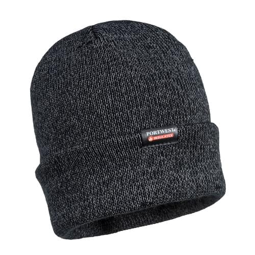 Image of Portwest Reflective Knit Hat, Insulatex Lined all sizes -  Style B026