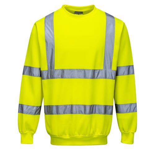 Image of Portwest Hi-Vis Sweatshirt Yellow  - S / R.  Style B303.  [B303YERS]