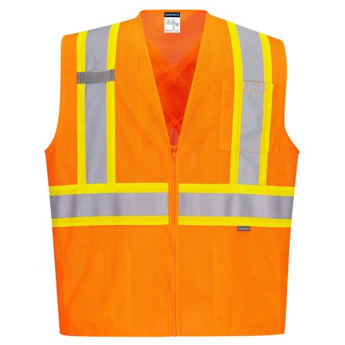 Portwest Hi-Vis X Back Contrast Vest , Style CA101
