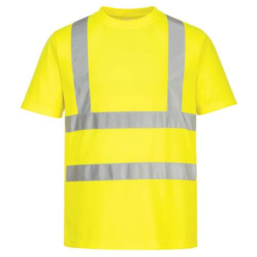 Image of Portwest Eco Hi-Vis Short Sleeve T-Shirt Yellow  - XXL / R.  Style EC12.  [EC12YERXXL]