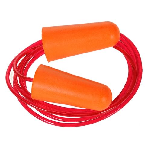 Portwest Corded PU Foam Ear Plugs (200 pairs) Orange  - 0 / R.  Style EP08.  [EP08ORR]