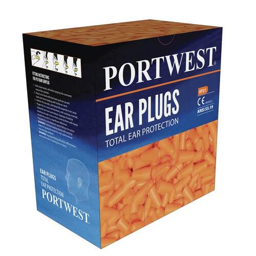 Portwest Ear Plug Dispenser Refill Pack (500 pairs) Orange  - 0 / R.  Style EP21.  [EP21ORR]