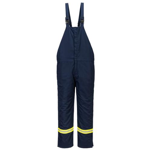 Portwest Bizflame Work Insulated FR Bib Overall, Style FR422 - Size/Fit : 4XL/ R , Navy