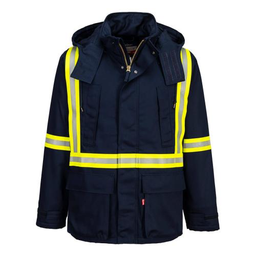Portwest Bizflame Work Insulated FR Parka , Style FR610 - Size/Fit : 4XL/ R , Navy