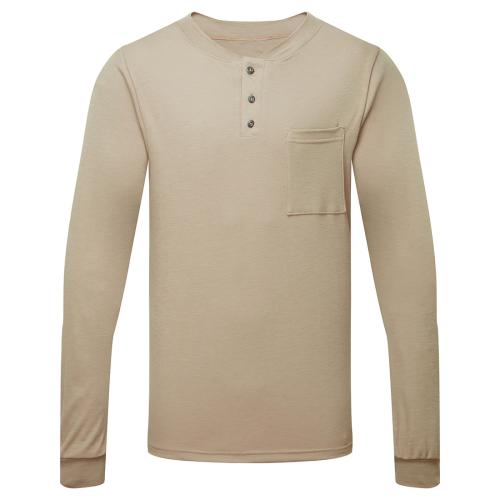 Portwest Frontline 6.9oz Henley Long Sleeve T-Shirt, Style IFP660