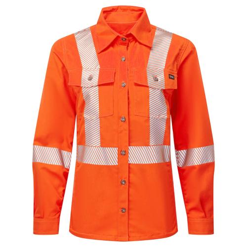 Portwest Women's Ultrasoft 7oz Deluxe Segmented Striped Work Shirt, Style IUS471