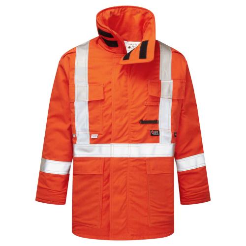 Portwest Ultrasoft 9oz Hi-Vis Insulated Parka , Style IUS515