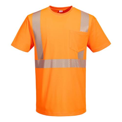 Portwest Hi-Vis Lightweight S/S T-Shirt Segmented Tape, Style L044