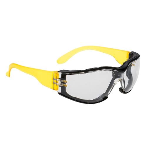 Image of Portwest Wrap Around Plus Glasses Clear  - 0 / R.  Style PS32.  [PS32CLR]