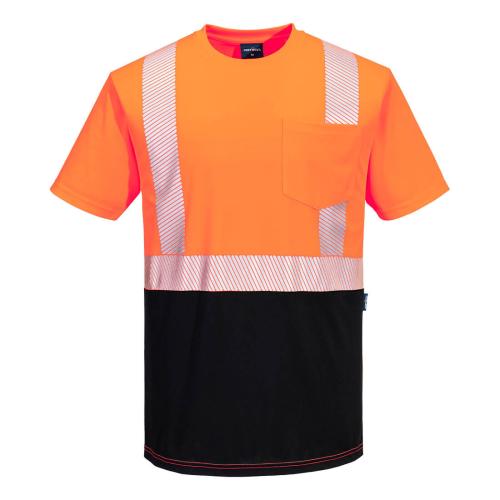 Portwest Hi-Vis Segmented Tape Contrast T-Shirt S/S, Style S196