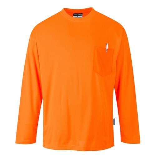 Portwest Non ANSI Pocket Long Sleeve T-Shirt all sizes -  Style S579