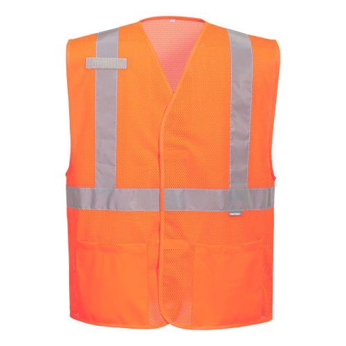 Portwest Economy Hi-Vis Mesh External Pocket Vest, Style UC491