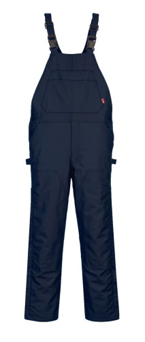 Image of Portwest FR Duck Quilt Lined Bib Overall Navy  - 5XL / R.  Style UFR49.  [UFR49NAR5XL]