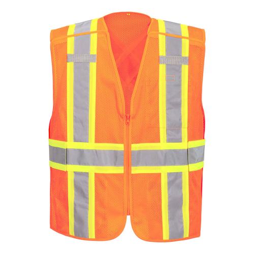 Portwest Hi-Vis Mesh X Back Expandable Breakaway Vest, Style US393