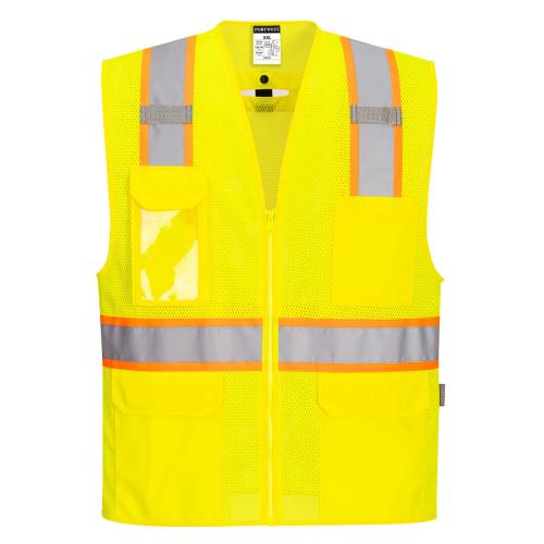Portwest Hi-Vis Contrast Fall Protection Vest , Style US394