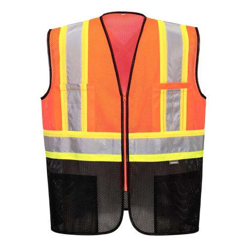 Portwest Frisco Hi-Vis X Back Contrast Executive Vest, Style US395