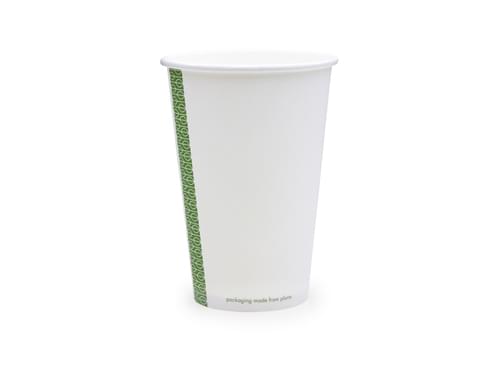 Image of Vegware sustainable 16oz white hot cup, 89-Series (Case of 1000)