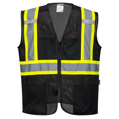 US391 - Iona Plus Enhanced Mesh Zipped VestUS391 - Iona Plus Enhanced Mesh Zipped Vest Black
