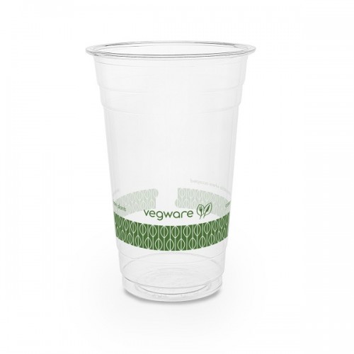 Vegware sustainable 20oz standard PLA cold cup, 96-Series (Case of 1000)