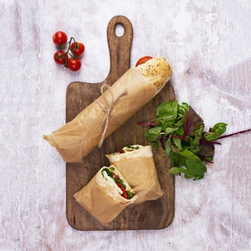 Image of Vegware sustainable 15 x 10.75in waxed kraft deli sheets (Case of 2000)