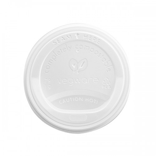 Vegware sustainable 79-Series CPLA hot cup lid (Case of 1000)