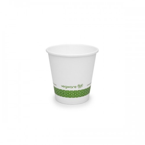 Vegware sustainable 6oz white hot cup,79-Series (Case of 1000)