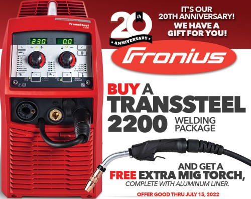 Fronius TransSteel 2200 MIG/Stick Welder Package (49,0400,0033)