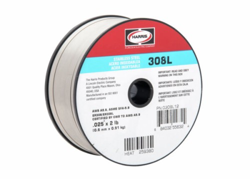 thumbnail image 2 of Harris 308L Stainless Steel MIG Wire – .030 Diameter, 10 Lb Spool, Solid, 0308LE5 2 of 4