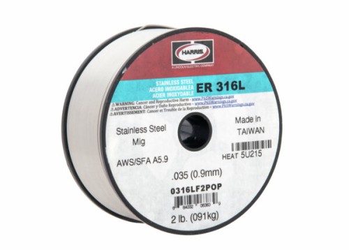 Harris 316L .035 Stainless Steel MIG Wire 2 LB Spool