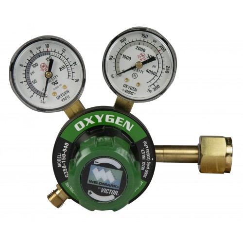 REGULATOR, OXYGEN 350-125-540 HEAVY DUTY WELDMARK