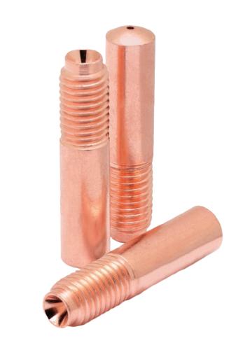 Weldmark by CK Worldwide® M-Series MIG Contact Tips 0.030in for 250 amp mig guns. Hanging Plastic Bag