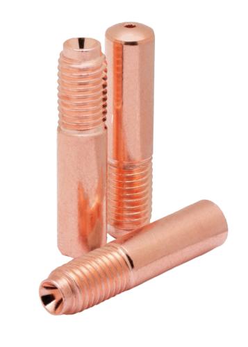 Weldmark by CK Worldwide® M-Series MIG Contact Tips 0.045in for 250 amp mig guns. Hanging Plastic Bag