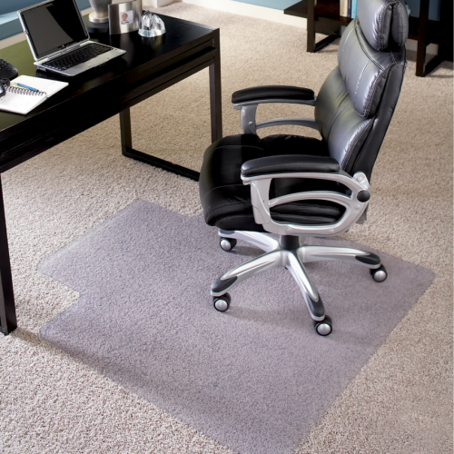 EverLife Chair Mat for High Pile Carpet, 36"x 48" with Lip, Clear
