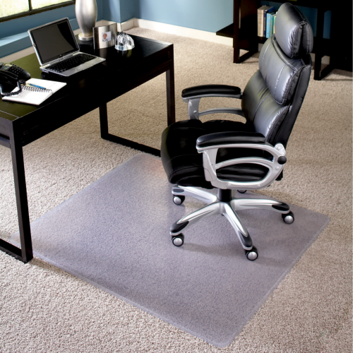 EverLife Chair Mat for High Pile Carpet, 46"x 60", Clear