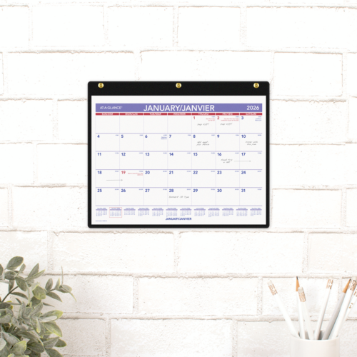 At-A-Glance Monthly Desk and Wall Calendar - Julian Dates - Monthly - 1 Year - January till December - Wall Calendars - AAGSK8F00