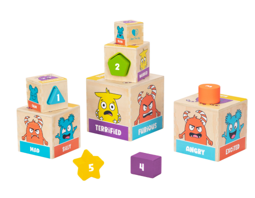 Open The Joy Wooden Tower ofemotions