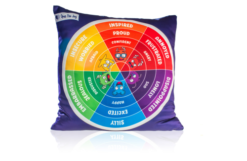 Open The Joy Weighted Emotions Wheel pillow