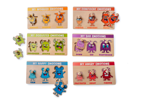 Open The Joy My Emotions Family Peg Puzzles