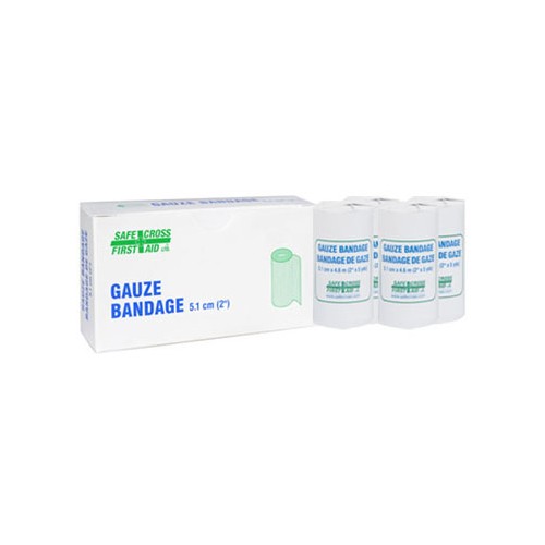 GAUZE BANDAGE ROLL, 5.1 cm x 4.6 m, 4/box