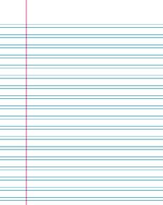 Exercise Book NAPP 7" X 9", 40 PG Interlined 1/8" X 5/16" 25/PKG - Handwriting Paper - NPPC4114428