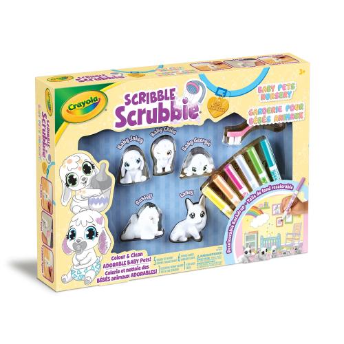 Crayola Scribble Scrubbie Baby Pets Nursery Play Set