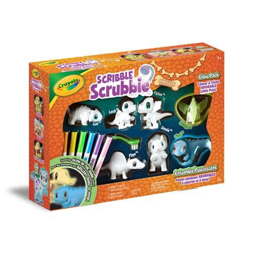 Crayola Scribble Scrubbie Pets Dinosaur Glow Combo Pack