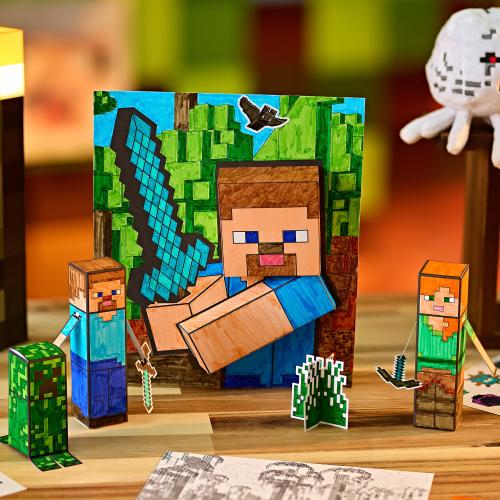 Minecraft Rtscraft Crayola POPS 3D Minecraft Activity Set - CYO48670