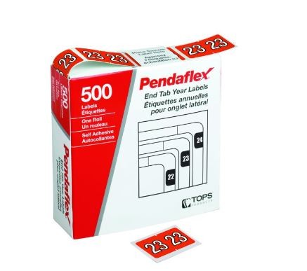 Pendaflex 2023 yearly label 500/box - Shelf Labels - PFX06723