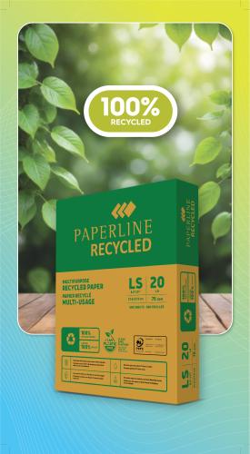 Copy & Multipurpose Paper, 100% Recycled Paper 8.5" x 11" Letter Size, 20 lb, White, 500 Sheets/PK