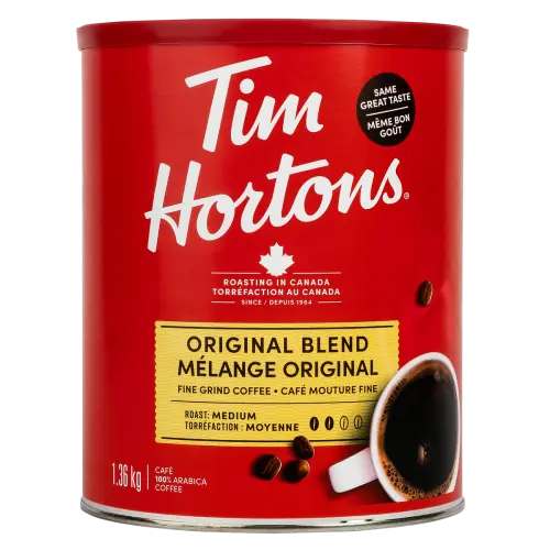 Tim Hortons Original Blend Fine Grind Coffee X-LARGE - 1.36 kg/48oz