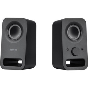 Logitech Multimedia Speakers Z150 with Clear Stereo Sound (Midnight Black, 3W RMS) - Multimedia Speakers - LOG980000802