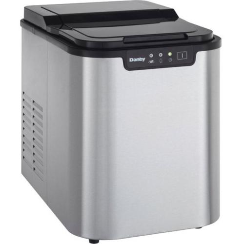 Danby Ice Maker - 25 lb (11339.81 g) Per Day2 lb (907.18 g) - Stainless Steel